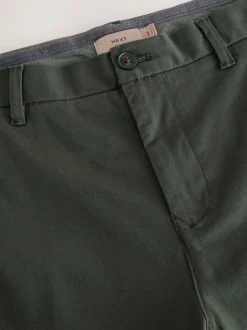 vert foncé - Slim Fit (Slim Fit) - Pantalon chino stretch