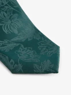 Vert forêt - Ajusté - Tie Et Pocket Square Set