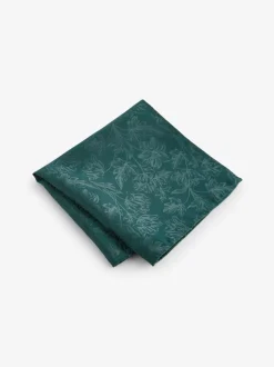 Vert forêt - Ajusté - Tie Et Pocket Square Set