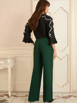 Vert forêt - Love & Roses Pantalons amples