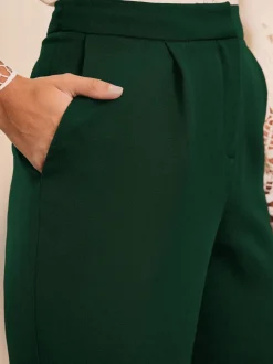 Vert forêt - Pantalons Love & Roses Coupe droite