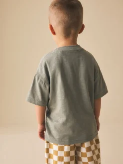 Vert girafe - T-shirt appliqué Manches courtes (3mths-7yrs)