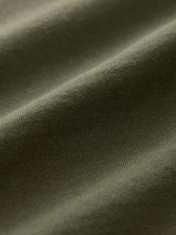 Vert kaki - Ajustement régulier - T-shirt Essential Col rond en coton