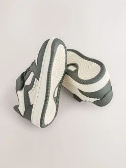 Vert kaki - Baskets à lacets élastiques à fermeture tactile