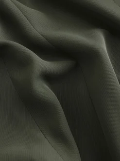 Vert kaki - Blazer décontracté à manches froncées