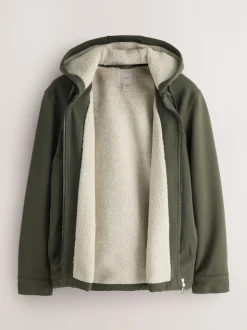 Vert kaki - Borg Veste-chemise doublée en polaire