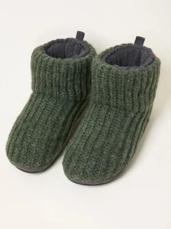 Vert kaki - Bottes FatFace en maille