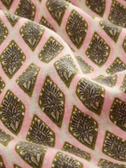 Vert kaki - Combinaison ample 100% coton à épaules dénudées