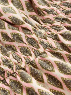 Vert kaki - Combinaison ample 100% coton à épaules dénudées