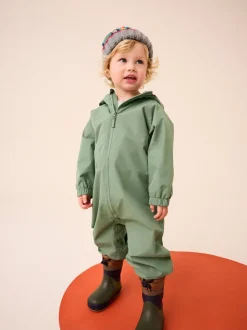Vert kaki - Combinaison imperméable doublée de polaire (3mths-7yrs)