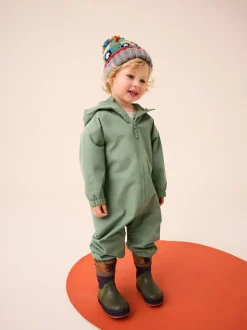 Vert kaki - Combinaison imperméable doublée de polaire (3mths-7yrs)