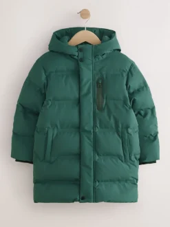 Vert kaki - Doudoune imperméable à Gamme longue doublée de polaire (3-17ans)