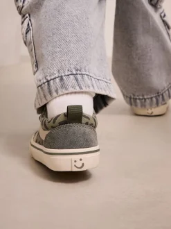 Vert kaki - Fermeture par contact Skate Trainers