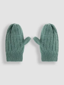 Vert kaki - Mitaines JoJo Maman Bébé en maille