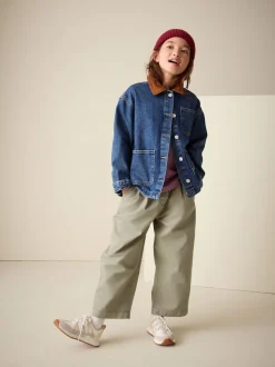 Vert kaki - Pantalon Barrel Pullon (3-16ans)