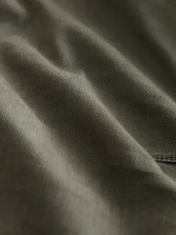 Vert kaki - Pantalons Authentiques riches en Coton Extensible