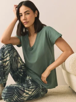 Vert kaki - Pyjama à manches courtes