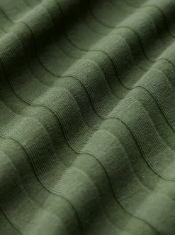 Vert kaki - Robe de grossesse à manches longues et allaitement