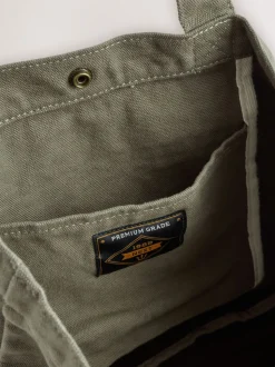 Vert kaki - Sac cabas en coton