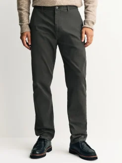 Vert kaki - Slim Fit (Slim Fit) - Pantalon chino stretch