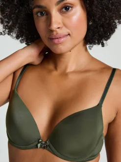 Vert kaki - Soutien-gorge Hunkemöller rembourré à armatures plongeantes