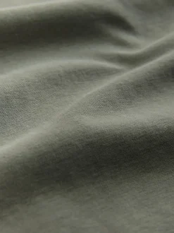 Vert kaki - T-shirt Manche courte Col ras du cou lourd