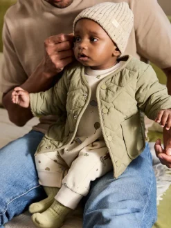 Vert kaki - Veste matelassée en nylon pour bébé (0mois à2ans)