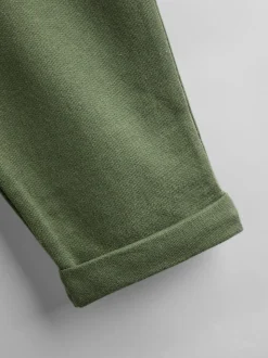 Vert kaki rayé et kaki - Lot de 2pantalons de jogging JoJo Maman Bébé à rayures et unis