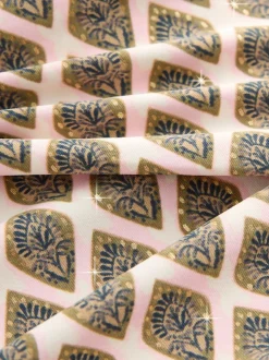 Vert kaki/Cream Woodblock à la feuille d'aluminium - Maillot de bain Urim Tummy Control à décolleté plongeant