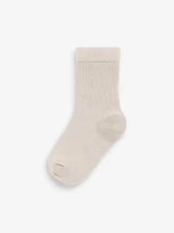 Vert kaki/gris - Paquet de chaussettes en coton riche à fines côtes 7