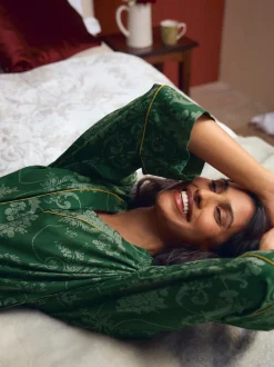 Vert émeraude - Peignoir Laura Ashley Josette