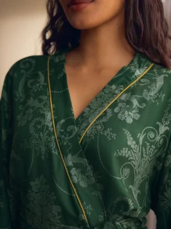 Vert émeraude - Peignoir Laura Ashley Josette