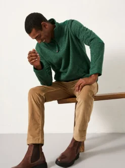 Vert émeraude - Sweat FatFace à demi-fermeture éclair