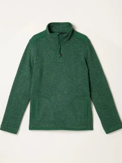 Vert émeraude - Sweat FatFace à demi-fermeture éclair