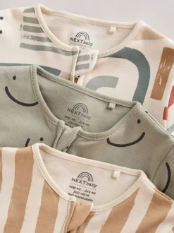 Vert olive - Lot de 3 dors-bien bébé (0-3ans)