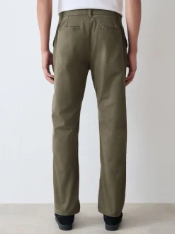 Vert olive - Slim Fit (Slim Fit) - Pantalon chino stretch