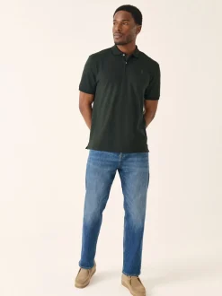 Vert olive riche - Slim Fit (Slim Fit) - Polo Manches courtes Pique