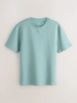 VERT SAUGE - T-shirt épais doux au toucher élégant