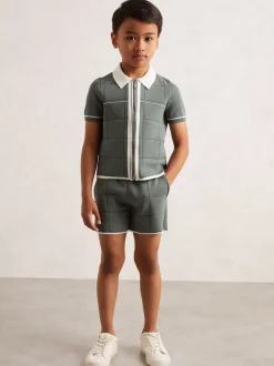 Vert sauge foncé - Short Reiss Barbor