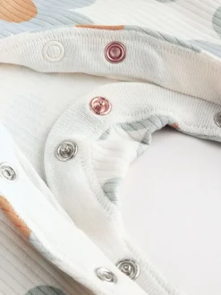 Vert sauge imprimé floral - Combinaisons de sommeil pour bébé 5 Pack (0mois-2ans)