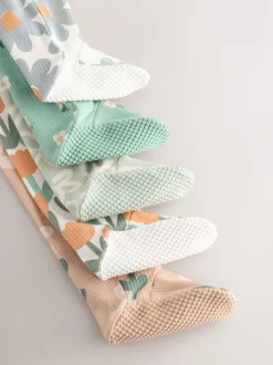 Vert sauge imprimé floral - Combinaisons de sommeil pour bébé 5 Pack (0mois-2ans)