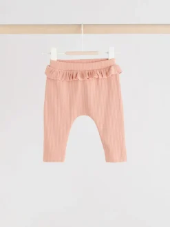 Vert sauge/corail/fleurs - Paquet de jambières pour bébé 4 (0mois-2ans)