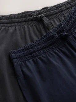 Vert sauge/gris ardoise - Ensemble de 2 pyjamas longs ouverts en jersey