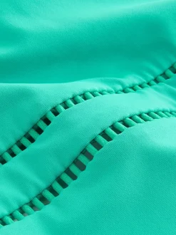 Vert turquoise - Maillot de bain gainant avec contrôle du ventre haut