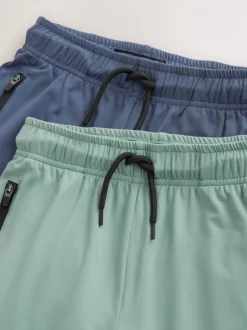 Vert/Bleu - Short de sport léger 2 Pack (3-17ans)