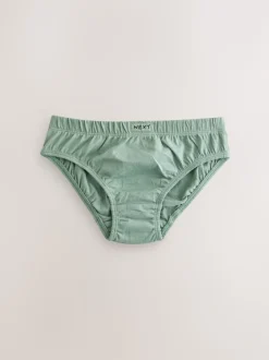 Vert/Bleu - Slip en coton 100% 7 Paquet (1.5-16ans)
