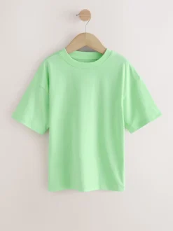 Vert/bleu/jaune/violet - Lot de 4 t-shirts à manches courtes (3-16 ans)