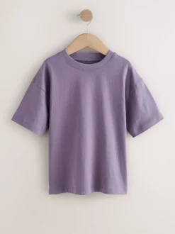 Vert/bleu/jaune/violet - Lot de 4 t-shirts à manches courtes (3-16 ans)