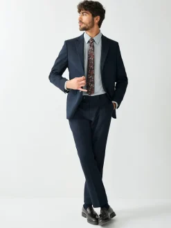 Vert/fleuri - Ajustement régulier - Ensemble chemise et cravate