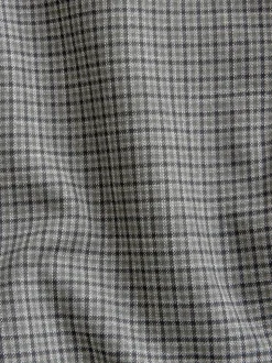 Vert/Gris - Blazer ajusté à carreaux sculpté